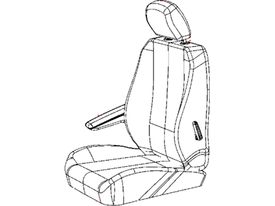 Mopar 1SL241T1AB Front Seat Back Cover