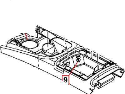 Mopar 1CH381ZBAA Bezel-Console SHIFTER