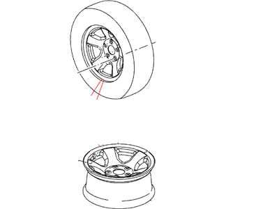 Mopar 5GY24PAKAA Aluminum Wheel