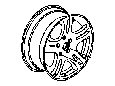 2002 Chrysler Sebring Spare Wheel - WG00PAKAA