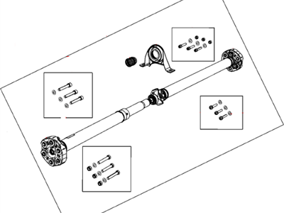 Mopar 5038864AD Rear Drive Shaft