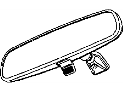 Mopar 4806227AA Inside Rear View Mirror