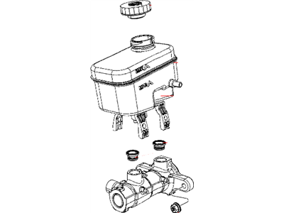Jeep Liberty Brake Master Cylinder - 68004467AC
