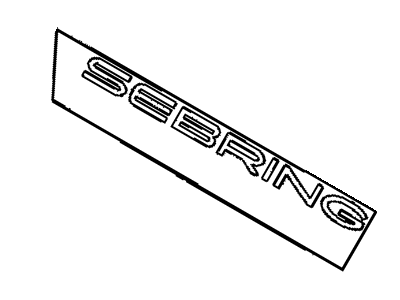 Mopar MR492607 NAMEPLATE-SEBRING