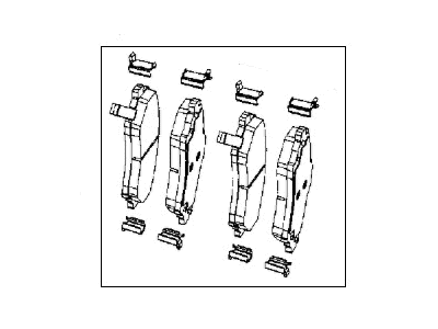 Mopar V1013701AA Front Disc Brake Pad Kit