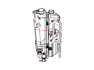 Mopar 55078086AE Reservoir-Washer And COOLANT