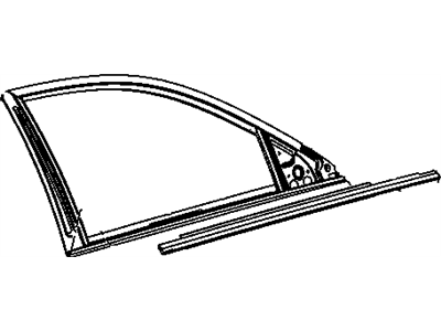 Mopar 5054169AH WEATHERSTRIP-Front Door Belt