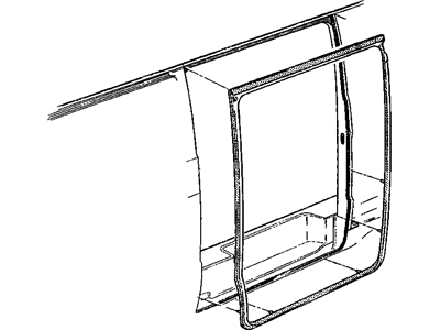 2000 Dodge Ram Wagon Weather Strip - 55359218AA