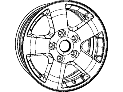 Mopar 1DZ10DX8AC Aluminum Wheel