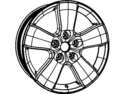 Mopar 1DZ12DX8AB Aluminum Wheel