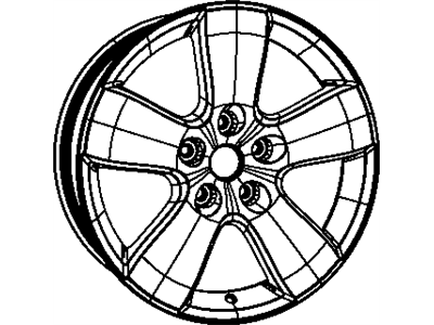 Mopar 1TQ79GSAAA Replacement Rim Aly