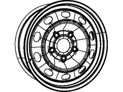 Mopar 52113265AC Steel Wheel