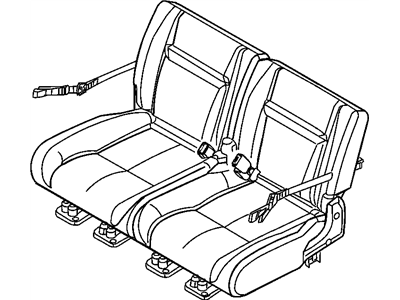 Mopar ZF421D5AB Seat Belt-Rear