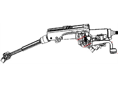 2010 Dodge Caliber Steering Column - 4664341AO