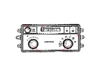 Mopar 55056170AB Air Conditioner And Heater Control