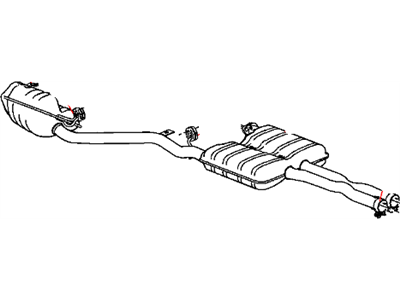 Mopar 4581872AI Exhaust Muffler And Resonator