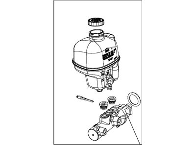 Mopar 4560183AA Brake Master Cylinder