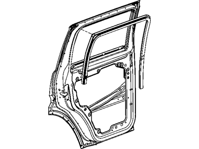 Dodge Nitro Window Run - 55360936AF