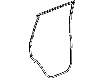 Mopar 55360949AE WEATHERSTRIP-Rear Door Mounted