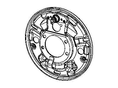 Mopar 4882806 Plate-Brake Backing