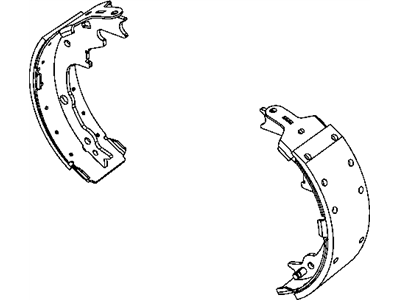 Mopar 4761805 Shoe Kit-Drum