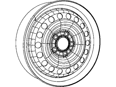 Mopar 52125070AA Steel Wheel