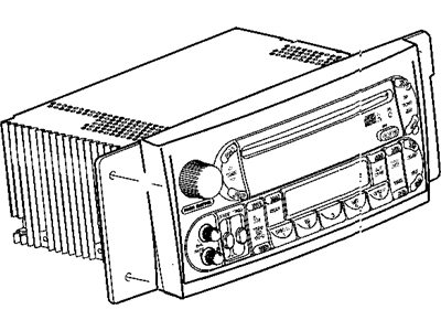 Mopar 5082467AB Radio-AM/FM/CASSETTE With Cd