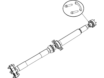 Mopar 52853645AE Rear Drive Shaft Replaces