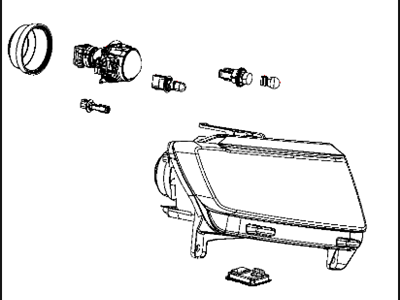 Mopar 68086418AC Headlamp