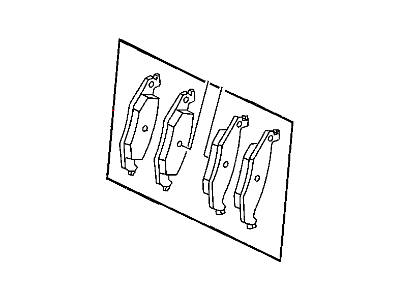 Mopar 5086567AA Disc Brake Pad Rear