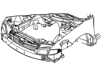 Mopar 5263984 Support-FASCIA To Grille