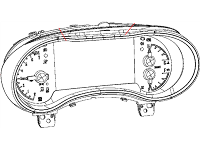 2014 Dodge Durango Instrument Cluster - 5091310AG