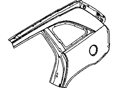 Mopar 5101987AF Panel-Body Side Aperture Rear