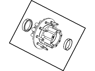 Mopar 52014047AB Rear Wheel Hub Assembly