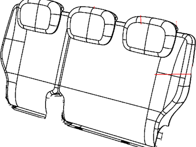 Mopar 5LJ46BD1AA Rear Seat Back Cover