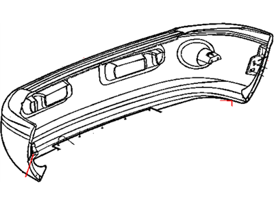 Mopar 5013818AE Front Bumper Cover