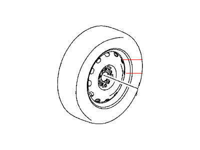 2010 Jeep Patriot Spare Wheel - 1RA22GSAAA