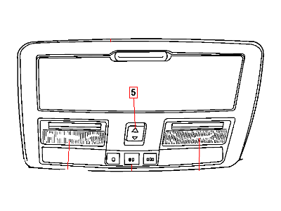 Mopar 1AR301W1AA Console-Overhead