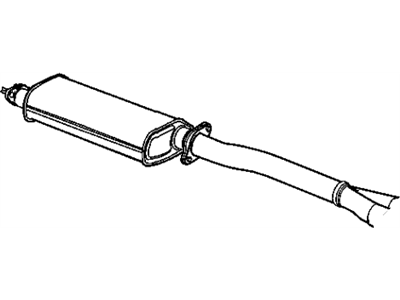 Mopar 4581860AF Exhaust Muffler And Resonator