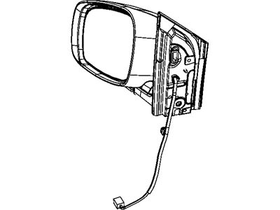 Mopar 5113346AA Glass-Mirror Replacement