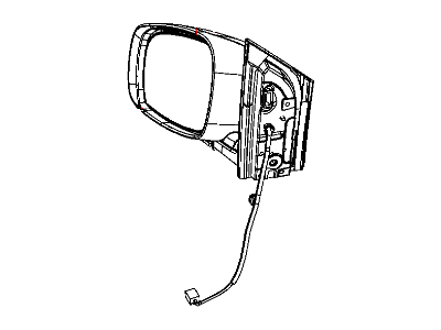 Mopar 1AB731V6AA Outside Rearview Electric Heated Mirror