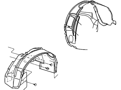 Mopar 4857429AB Shield-WHEELHOUSE