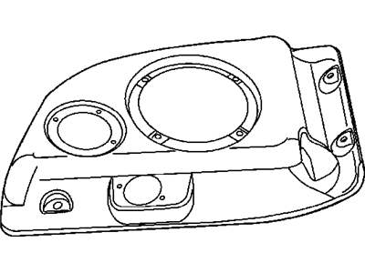 Mopar 5HU98DX9AC Housing-Speaker