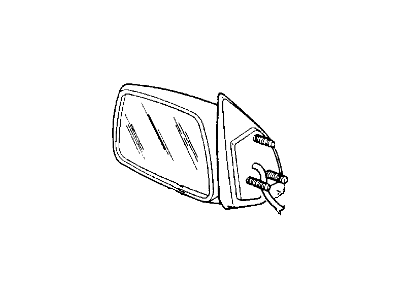 Mopar 55154803 Driver Side Mirror Outside Rear View