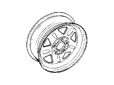 2000 Jeep Wrangler Spare Wheel - 5FV63S4AAB