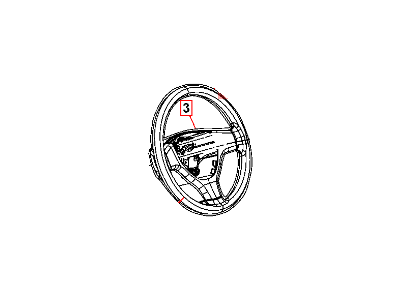 Chrysler Steering Wheel - 1JD611DVAA