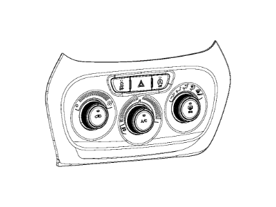 Mopar 1VH37DX9AB Air Conditioner And Heater Control