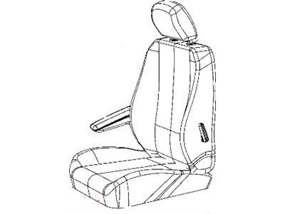 Mopar 1UR77HL5AA Front Seat Back Cover