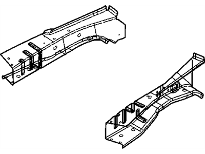 Mopar 4719538AB Rail-Front Side Rail Front