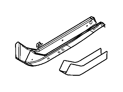 Mopar 4719777AB Rail-Front Side Rail Rear